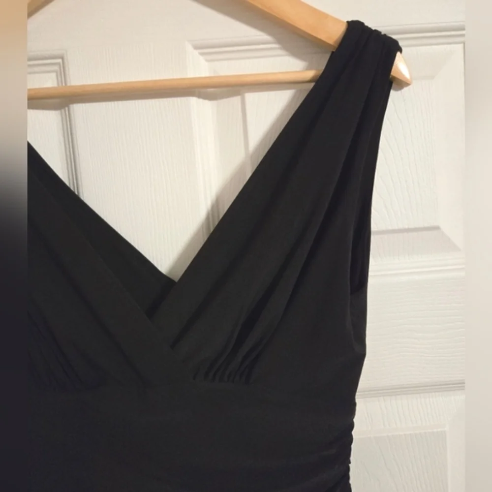 SL Fashions Black Fit And Flare Party Dress Size 8